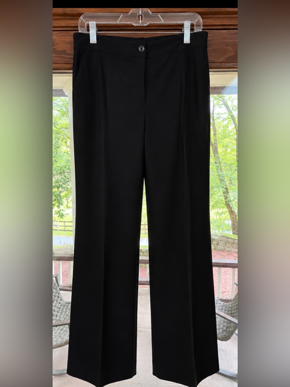Talbots Black Wide Leg Dress Pants